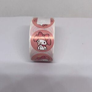 500 Pieces/roll 1inch Melody Label Stickers Hello Kitty